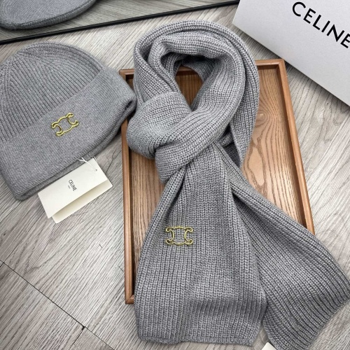 Cheap Celine Hat and Scarf Set #1265240 Replica Wholesale [$52.00 USD] [ITEM#1265240] on Replica Celine Hat and Scarf and Glove Set