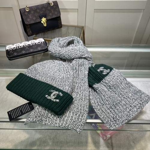 Cheap Chanel Hat and Scarf Set #1265260 Replica Wholesale [$48.00 USD] [ITEM#1265260] on Replica Chanel Hat and Scarf and Glove Set