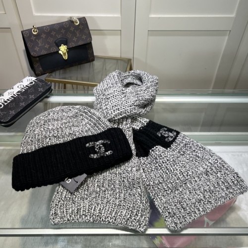 Cheap Chanel Hat and Scarf Set #1265261 Replica Wholesale [$48.00 USD] [ITEM#1265261] on Replica Chanel Hat and Scarf and Glove Set