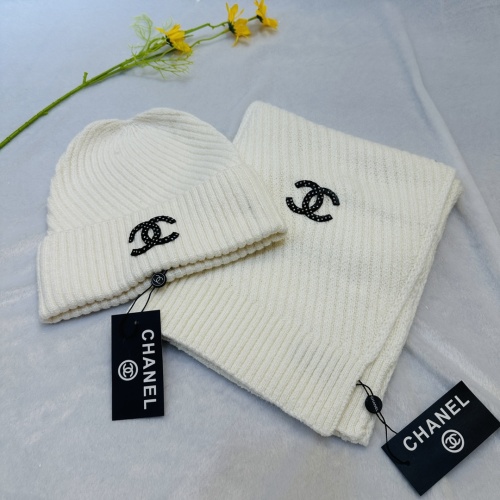 Cheap Chanel Hat and Scarf Set #1265266 Replica Wholesale [$48.00 USD] [ITEM#1265266] on Replica Chanel Hat and Scarf and Glove Set