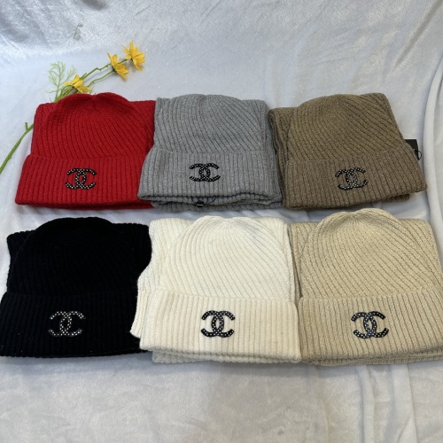 Cheap Chanel Hat and Scarf Set #1265266 Replica Wholesale [$48.00 USD] [ITEM#1265266] on Replica Chanel Hat and Scarf and Glove Set