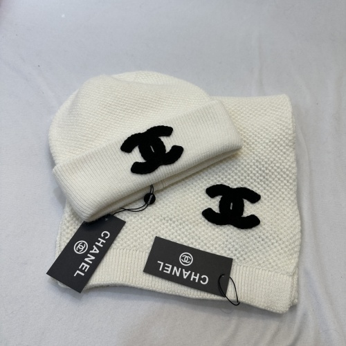 Cheap Chanel Hat and Scarf Set #1265272 Replica Wholesale [$48.00 USD] [ITEM#1265272] on Replica Chanel Hat and Scarf and Glove Set