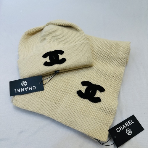 Cheap Chanel Hat and Scarf Set #1265273 Replica Wholesale [$48.00 USD] [ITEM#1265273] on Replica Chanel Hat and Scarf and Glove Set