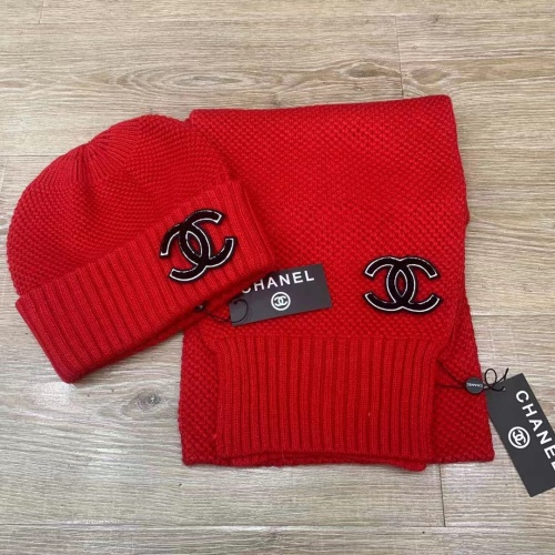 Cheap Chanel Hat and Scarf Set #1265283 Replica Wholesale [$45.00 USD] [ITEM#1265283] on Replica Chanel Hat and Scarf and Glove Set