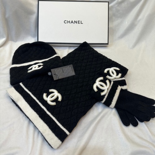 Cheap Chanel Hat and Scarf and Glove Set #1265286 Replica Wholesale [$72.00 USD] [ITEM#1265286] on Replica Chanel Hat and Scarf and Glove Set