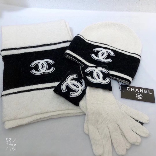 Cheap Chanel Hat and Scarf and Glove Set #1265287 Replica Wholesale [$72.00 USD] [ITEM#1265287] on Replica Chanel Hat and Scarf and Glove Set