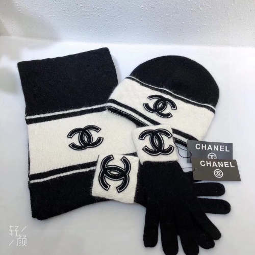 Cheap Chanel Hat and Scarf and Glove Set #1265288 Replica Wholesale [$72.00 USD] [ITEM#1265288] on Replica Chanel Hat and Scarf and Glove Set