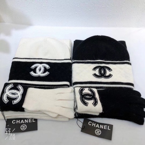 Cheap Chanel Hat and Scarf and Glove Set #1265288 Replica Wholesale [$72.00 USD] [ITEM#1265288] on Replica Chanel Hat and Scarf and Glove Set