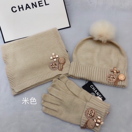 Cheap Chanel Hat and Scarf and Glove Set #1265290 Replica Wholesale [$76.00 USD] [ITEM#1265290] on Replica Chanel Hat and Scarf and Glove Set