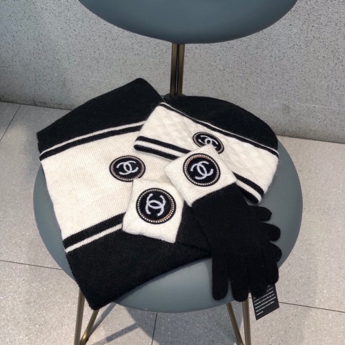 Cheap Chanel Hat and Scarf and Glove Set #1265296 Replica Wholesale [$76.00 USD] [ITEM#1265296] on Replica Chanel Hat and Scarf and Glove Set