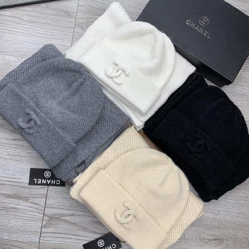 Cheap Chanel Hat and Scarf Set #1265306 Replica Wholesale [$52.00 USD] [ITEM#1265306] on Replica Chanel Hat and Scarf and Glove Set