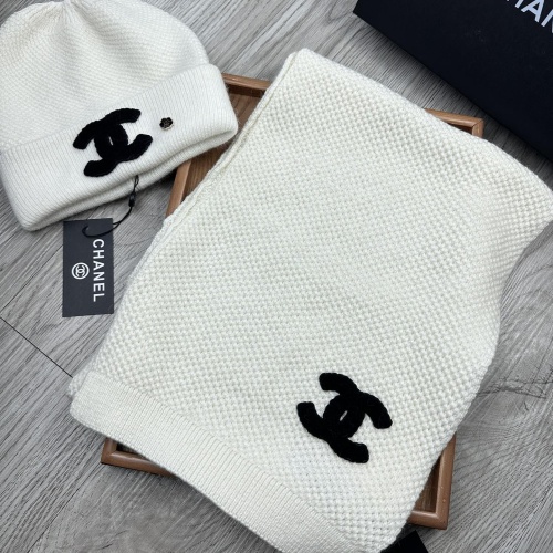 Cheap Chanel Hat and Scarf Set #1265307 Replica Wholesale [$52.00 USD] [ITEM#1265307] on Replica Chanel Hat and Scarf and Glove Set