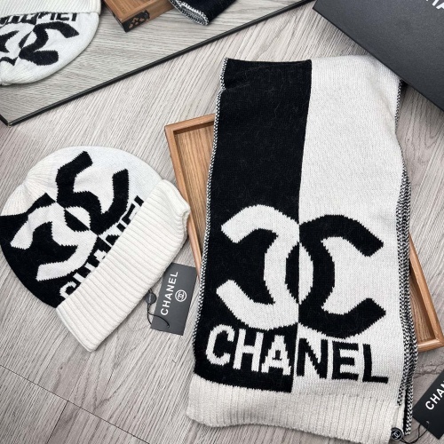 Cheap Chanel Hat and Scarf Set #1265312 Replica Wholesale [$52.00 USD] [ITEM#1265312] on Replica Chanel Hat and Scarf and Glove Set