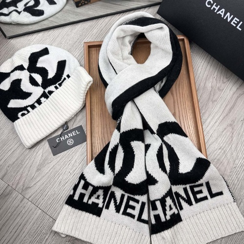 Cheap Chanel Hat and Scarf Set #1265312 Replica Wholesale [$52.00 USD] [ITEM#1265312] on Replica Chanel Hat and Scarf and Glove Set