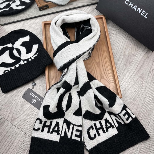 Cheap Chanel Hat and Scarf Set #1265313 Replica Wholesale [$52.00 USD] [ITEM#1265313] on Replica Chanel Hat and Scarf and Glove Set