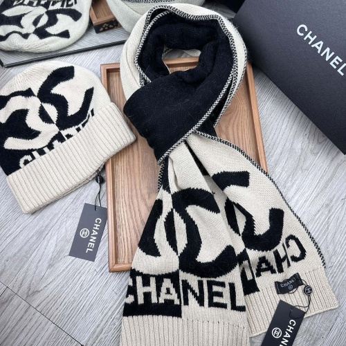 Cheap Chanel Hat and Scarf Set #1265314 Replica Wholesale [$52.00 USD] [ITEM#1265314] on Replica Chanel Hat and Scarf and Glove Set