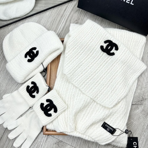 Cheap Chanel Hat and Scarf and Glove Set #1265328 Replica Wholesale [$72.00 USD] [ITEM#1265328] on Replica Chanel Hat and Scarf and Glove Set