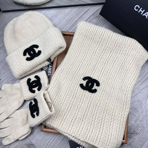 Cheap Chanel Hat and Scarf and Glove Set #1265329 Replica Wholesale [$72.00 USD] [ITEM#1265329] on Replica Chanel Hat and Scarf and Glove Set