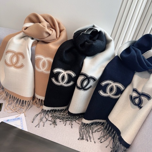 Cheap Chanel Scarves #1265572 Replica Wholesale [$56.00 USD] [ITEM#1265572] on Replica Chanel Scarves