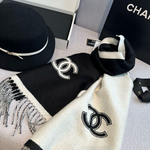 Cheap Chanel Scarves #1265573 Replica Wholesale [$56.00 USD] [ITEM#1265573] on Replica Chanel Scarves