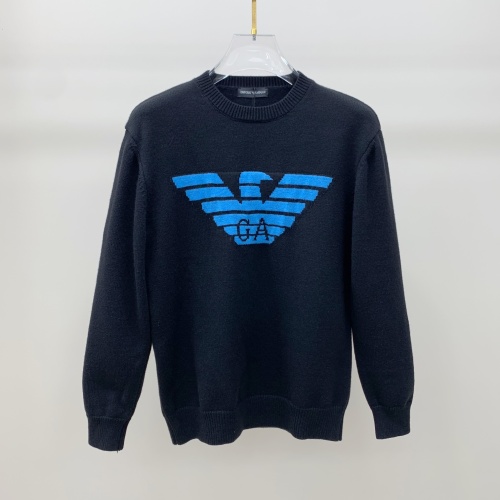 Cheap Armani Sweaters Long Sleeved For Unisex #1265613 Replica Wholesale [$85.00 USD] [ITEM#1265613] on Replica Armani Sweaters