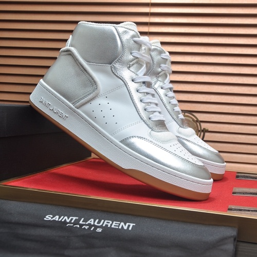 Cheap Yves Saint Laurent YSL High Tops Shoes For Men #1265894 Replica Wholesale [$98.00 USD] [ITEM#1265894] on Replica Yves Saint Laurent YSL High Tops Shoes