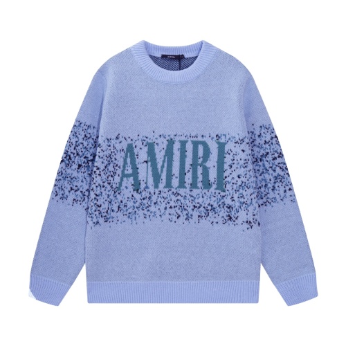 Cheap Amiri Sweaters Long Sleeved For Unisex #1265895 Replica Wholesale [$64.00 USD] [ITEM#1265895] on Replica Amiri Sweaters