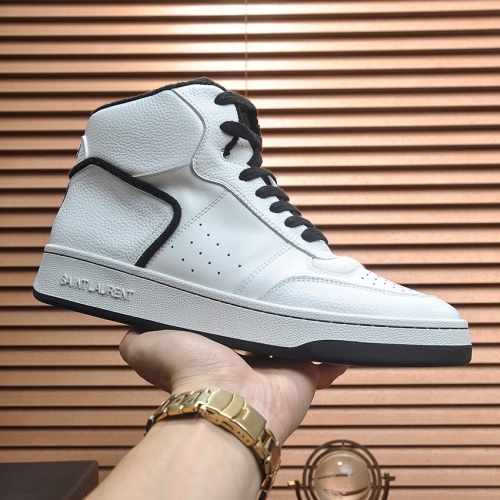 Cheap Yves Saint Laurent YSL High Tops Shoes For Men #1265898 Replica Wholesale [$98.00 USD] [ITEM#1265898] on Replica Yves Saint Laurent YSL High Tops Shoes