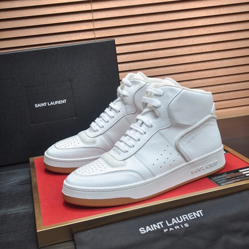 Cheap Yves Saint Laurent YSL High Tops Shoes For Men #1265899 Replica Wholesale [$98.00 USD] [ITEM#1265899] on Replica Yves Saint Laurent YSL High Tops Shoes