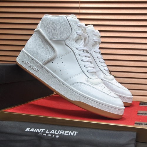 Cheap Yves Saint Laurent YSL High Tops Shoes For Men #1265899 Replica Wholesale [$98.00 USD] [ITEM#1265899] on Replica Yves Saint Laurent YSL High Tops Shoes