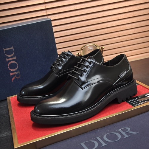 Cheap Christian Dior Leather Shoes For Men #1265909 Replica Wholesale [$100.00 USD] [ITEM#1265909] on Replica Christian Dior Leather Shoes