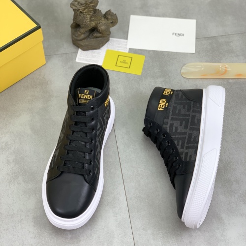 Cheap Fendi High Tops Casual Shoes For Men #1266040 Replica Wholesale [$80.00 USD] [ITEM#1266040] on Replica Fendi High Tops Casual Shoes