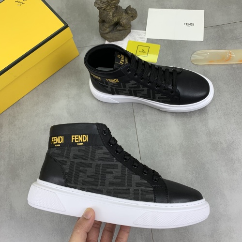 Cheap Fendi High Tops Casual Shoes For Men #1266040 Replica Wholesale [$80.00 USD] [ITEM#1266040] on Replica Fendi High Tops Casual Shoes