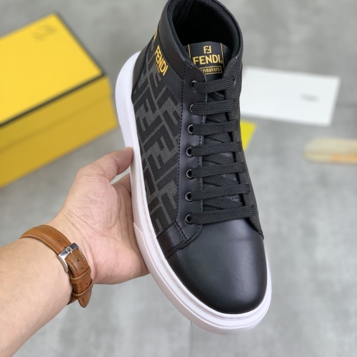 Cheap Fendi High Tops Casual Shoes For Men #1266040 Replica Wholesale [$80.00 USD] [ITEM#1266040] on Replica Fendi High Tops Casual Shoes