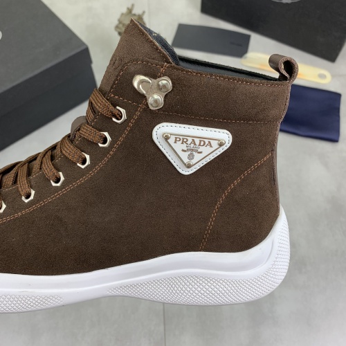 Cheap Prada High Top Shoes For Men #1266048 Replica Wholesale [$105.00 USD] [ITEM#1266048] on Replica Prada High Top Shoes