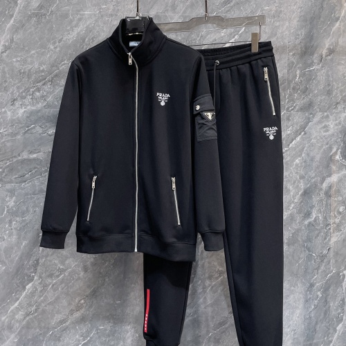 Cheap Prada Tracksuits Long Sleeved For Men #1266049 Replica Wholesale [$158.00 USD] [ITEM#1266049] on Replica Prada Tracksuits