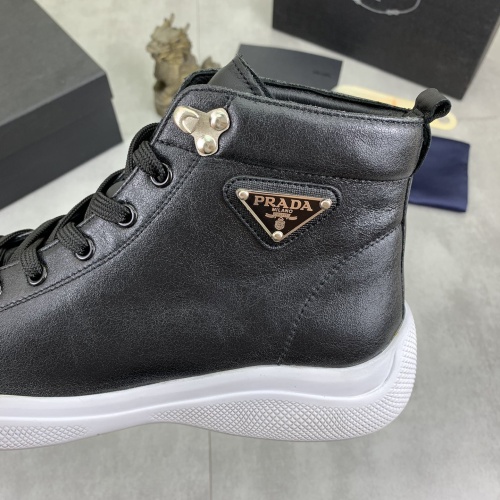 Cheap Prada High Top Shoes For Men #1266051 Replica Wholesale [$105.00 USD] [ITEM#1266051] on Replica Prada High Top Shoes