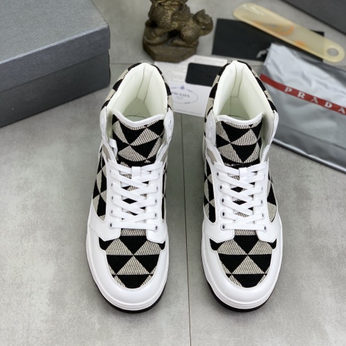 Cheap Prada High Top Shoes For Men #1266062 Replica Wholesale [$108.00 USD] [ITEM#1266062] on Replica Prada High Top Shoes