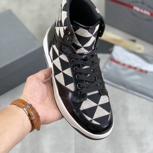 Cheap Prada High Top Shoes For Men #1266063 Replica Wholesale [$108.00 USD] [ITEM#1266063] on Replica Prada High Top Shoes