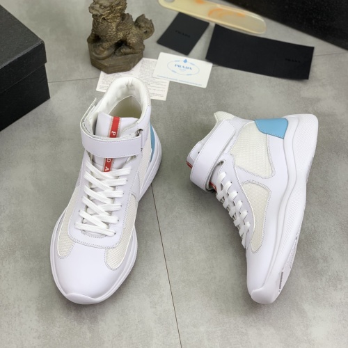 Cheap Prada High Top Shoes For Men #1266064 Replica Wholesale [$105.00 USD] [ITEM#1266064] on Replica Prada High Top Shoes