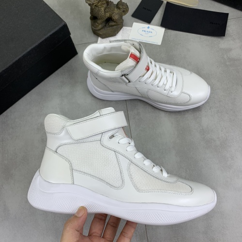 Cheap Prada High Top Shoes For Men #1266065 Replica Wholesale [$105.00 USD] [ITEM#1266065] on Replica Prada High Top Shoes