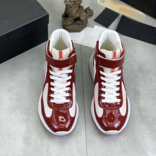 Cheap Prada High Top Shoes For Men #1266066 Replica Wholesale [$105.00 USD] [ITEM#1266066] on Replica Prada High Top Shoes