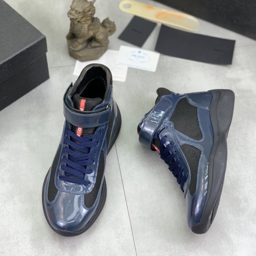 Cheap Prada High Top Shoes For Men #1266067 Replica Wholesale [$105.00 USD] [ITEM#1266067] on Replica Prada High Top Shoes