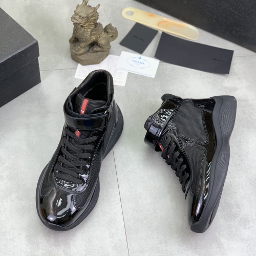 Cheap Prada High Top Shoes For Men #1266068 Replica Wholesale [$105.00 USD] [ITEM#1266068] on Replica Prada High Top Shoes