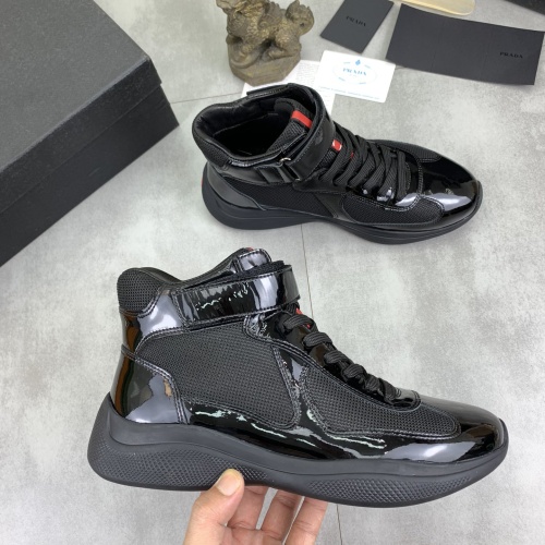 Cheap Prada High Top Shoes For Men #1266068 Replica Wholesale [$105.00 USD] [ITEM#1266068] on Replica Prada High Top Shoes