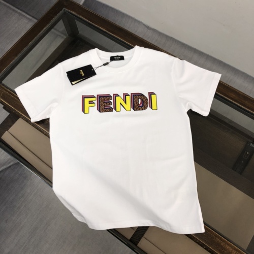 Cheap Fendi T-Shirts Short Sleeved For Unisex #1266144 Replica Wholesale [$42.00 USD] [ITEM#1266144] on Replica Fendi T-Shirts