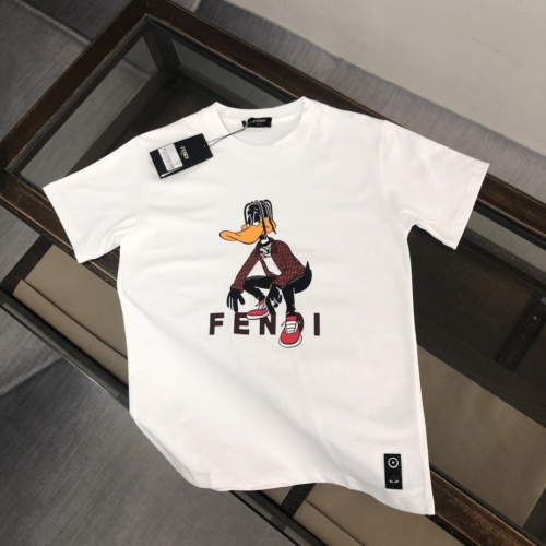 Cheap Fendi T-Shirts Short Sleeved For Unisex #1266149 Replica Wholesale [$42.00 USD] [ITEM#1266149] on Replica Fendi T-Shirts