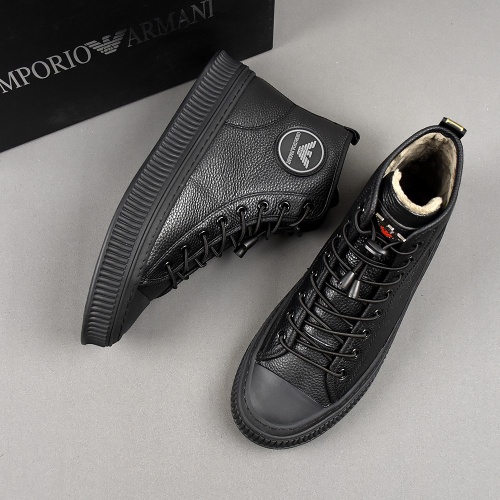 Armani High Tops Shoes For Men #1266266