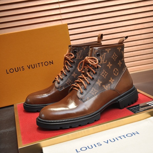 Cheap Louis Vuitton Boots For Men #1266348 Replica Wholesale [$125.00 USD] [ITEM#1266348] on Replica Louis Vuitton Boots