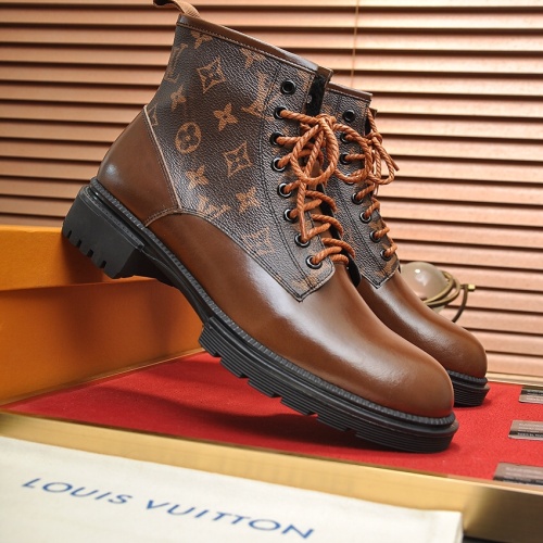 Cheap Louis Vuitton Boots For Men #1266387 Replica Wholesale [$125.00 USD] [ITEM#1266387] on Replica Louis Vuitton Boots